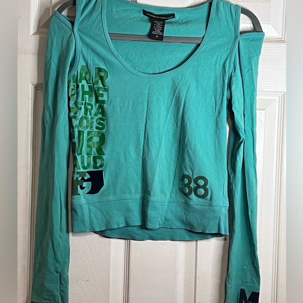 Le Jean De Marithe François gibbous green top size M - Picture 2 of 7